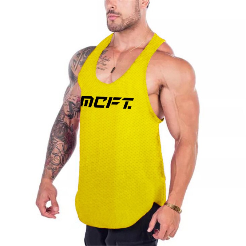 Áo Ba Lỗ Lưới Cổ Tròn In Chữ 2022 Thời Trang Mùa Hè Cho Nam