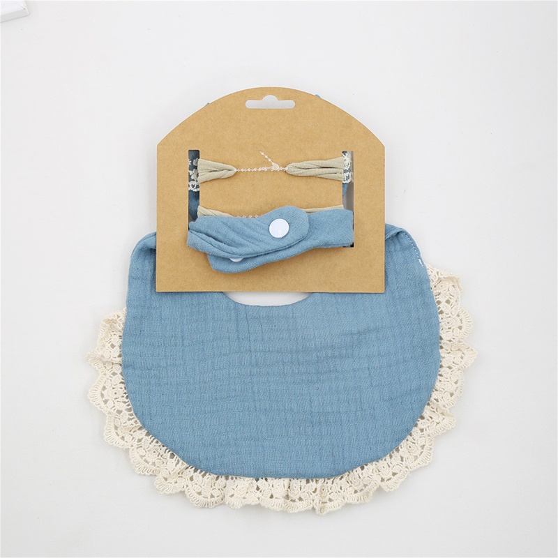 Bộ Băng Đô Bằng Cotton Mềm Mại Cho Bé Tập Ăn
