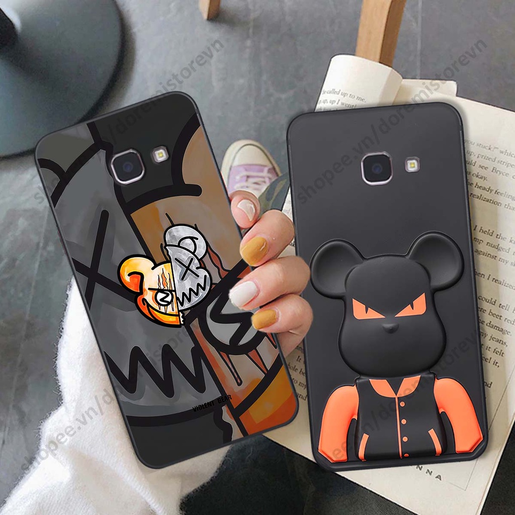 Ốp lưng Samsung J7 Prime hình kaws, kith, bear brick nổi 3D phong cách độc đáo