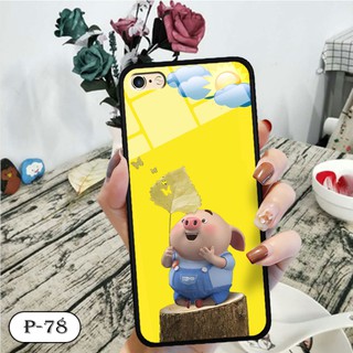 Ốp lưng kính 3D iPhone 6 Plus- hình cute