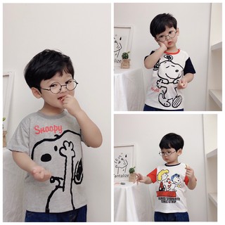 Áo thun bé trai quần áo bé trai sành điệu Snoopy chính hãng chất cotton siêu mềm mịn - Misolkids by huong274