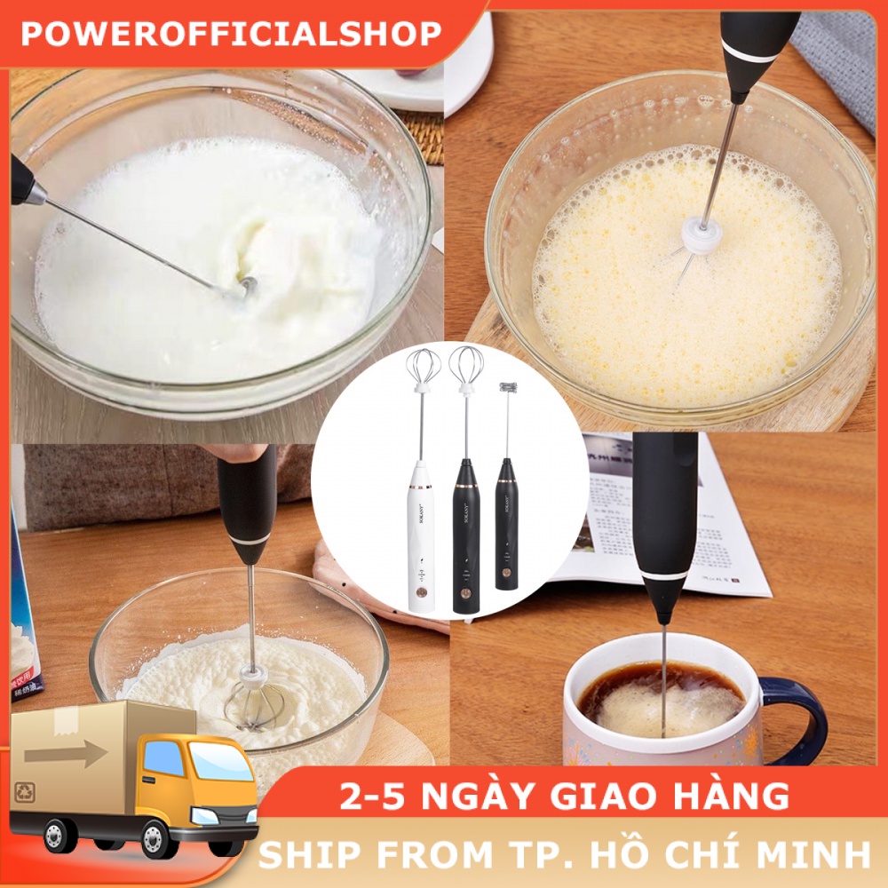 Máy đánh trứng, que tạo bọt cafe mini-2 cành cây đánh trứng