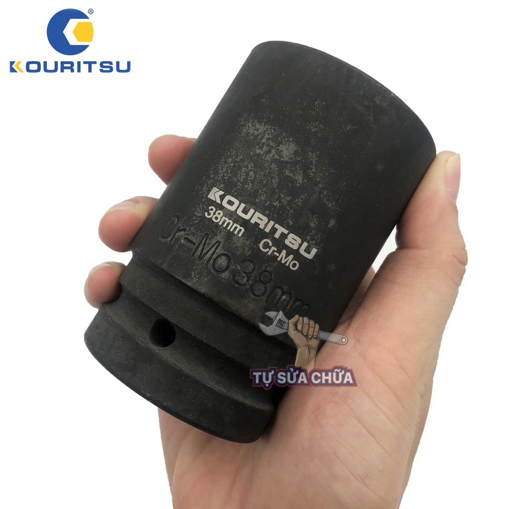 Đầu khẩu tuýp dài 1 inch 38mm Kouritsu thép Cr-Mo siêu cứng