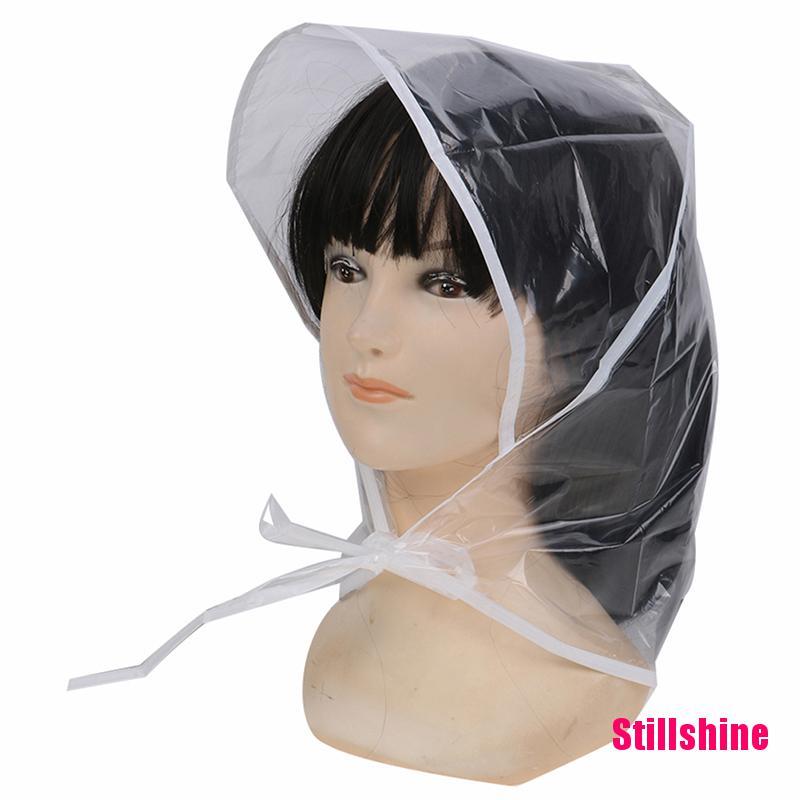 Mũ bonnet bằng nhựa trong suốt bảo vệ kiểu tóc khi trời mưa cho nữ | BigBuy360 - bigbuy360.vn