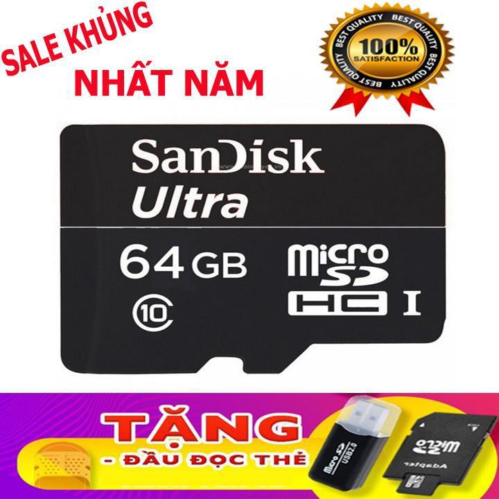 Thẻ Nhớ Dung Lượng Khủng , Thẻ Nhớ 64gb Micro SD Tặng Đầu Lọc Thẻ | BigBuy360 - bigbuy360.vn