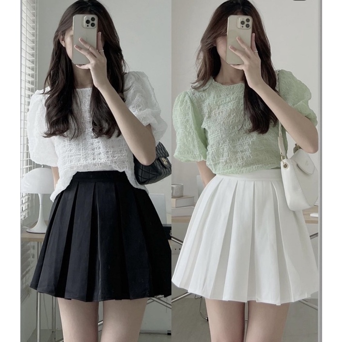 [HÀNG SẴN]ÁO THUN XỐP CỔ TRÒN TAY BỒNG “MAZI TOP” HÀNG QUẢNG CHÂU