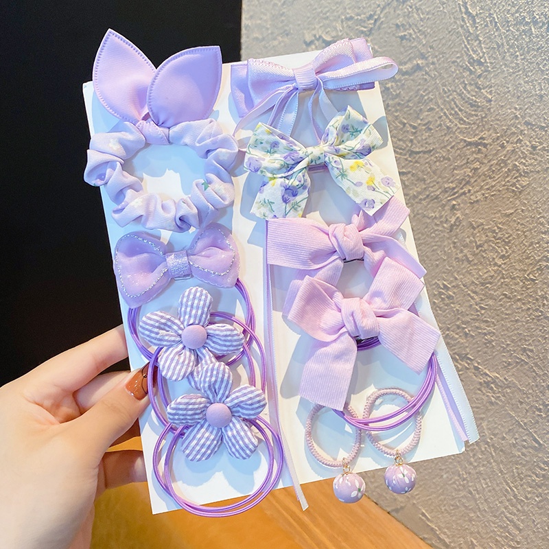 Dây Cột Tóc Thắt Nơ Không Đau Dễ Thương Cho Bé Gái