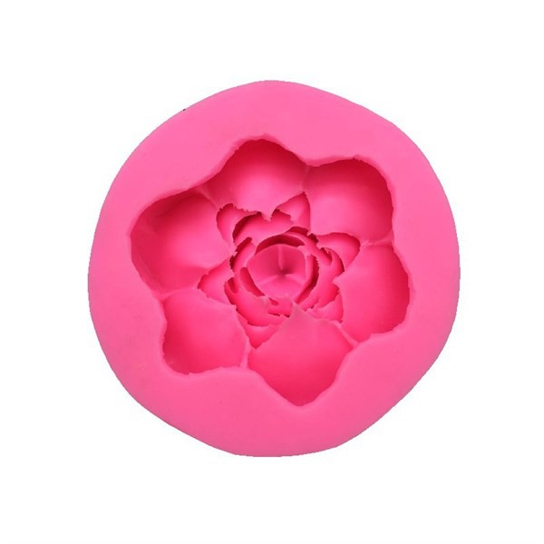 Khuôn Silicone Hoa Hồng Nước Nhụy Đại Đóa 10.5 Cm