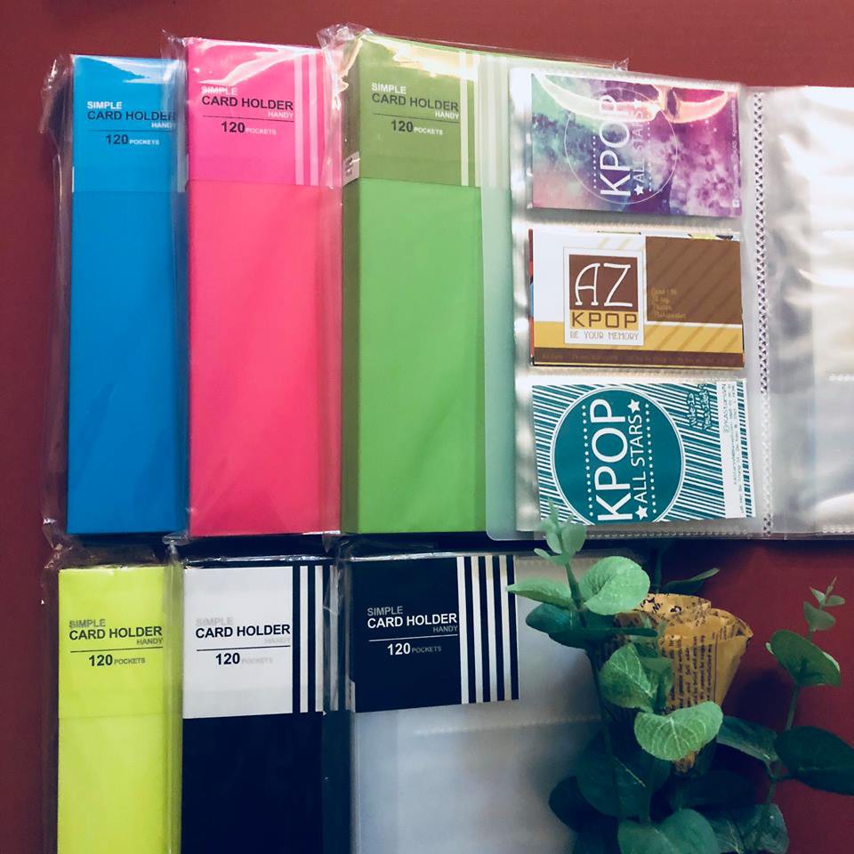 SỔ CARD SIZE A5 ĐỰNG 120 TẤM NHIỀU MÀU