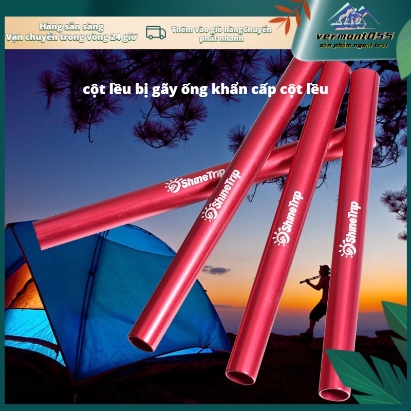 Hàng Hot 4 cái Lều hợp kim nhôm Cực sửa chữa ống Công cụ cắm trại Phụ kiện cho đường kính 7.9-8.5mm Hàng giao ngayVermont055