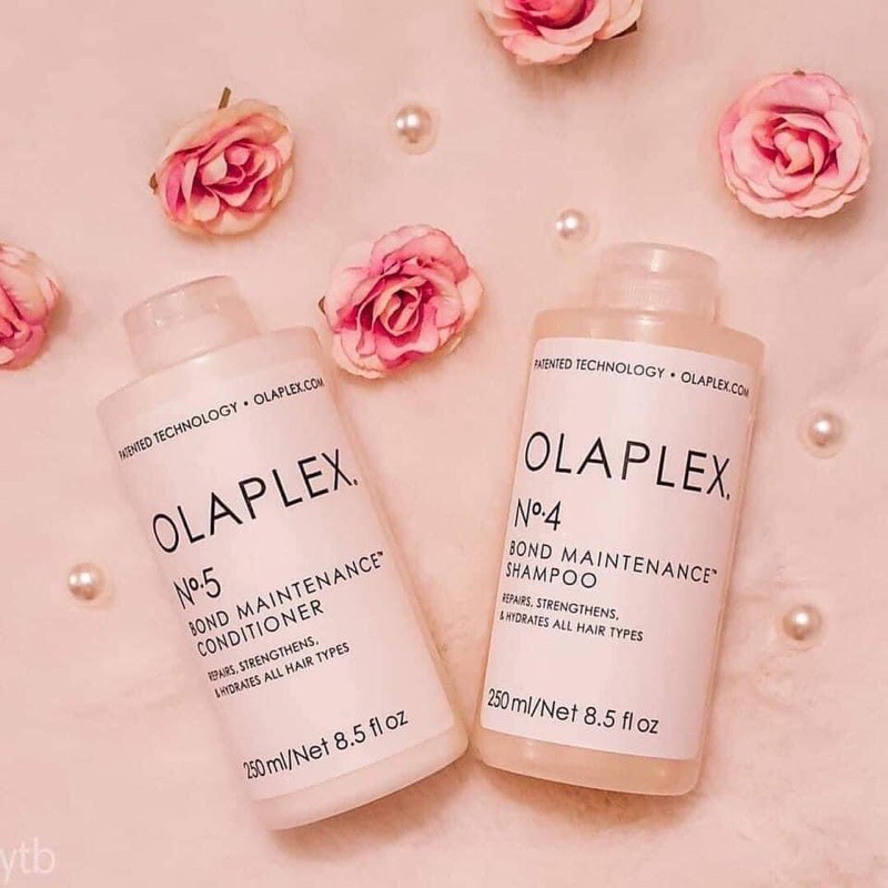 Olaplex No.4-5 Gội xả phục hồi tóc hư tổn, tóc yếu, tóc đứt gãy ngang, tóc tẩy nhuộm nhiều lần.