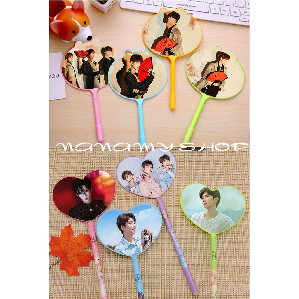 Bút quạt TFBOYS có in theo yêu cầu TUẤN KHẢI THIÊN TỶ VƯƠNG NGUYÊN