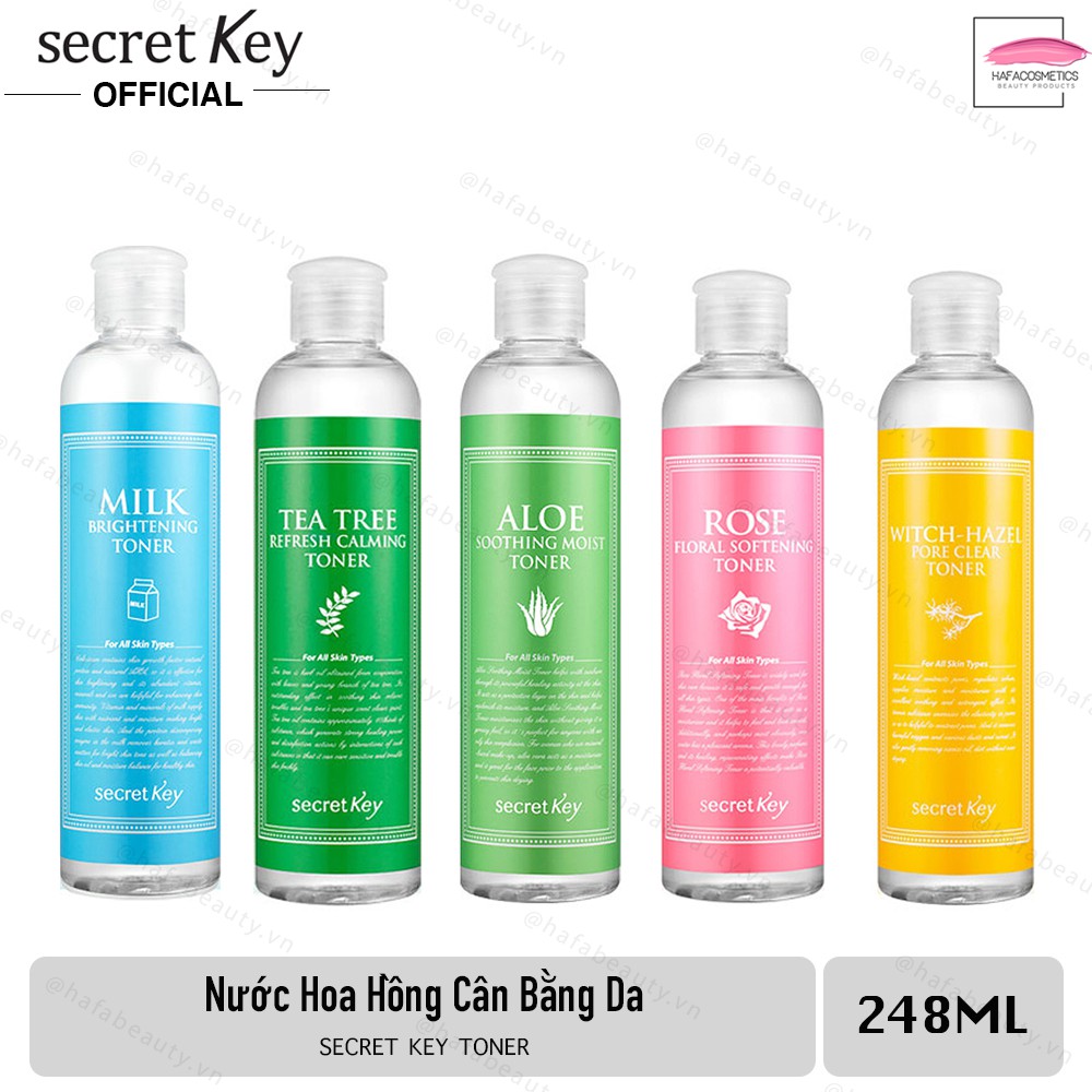 Nước hoa hồng dưỡng da Secret Key Toner 248ml