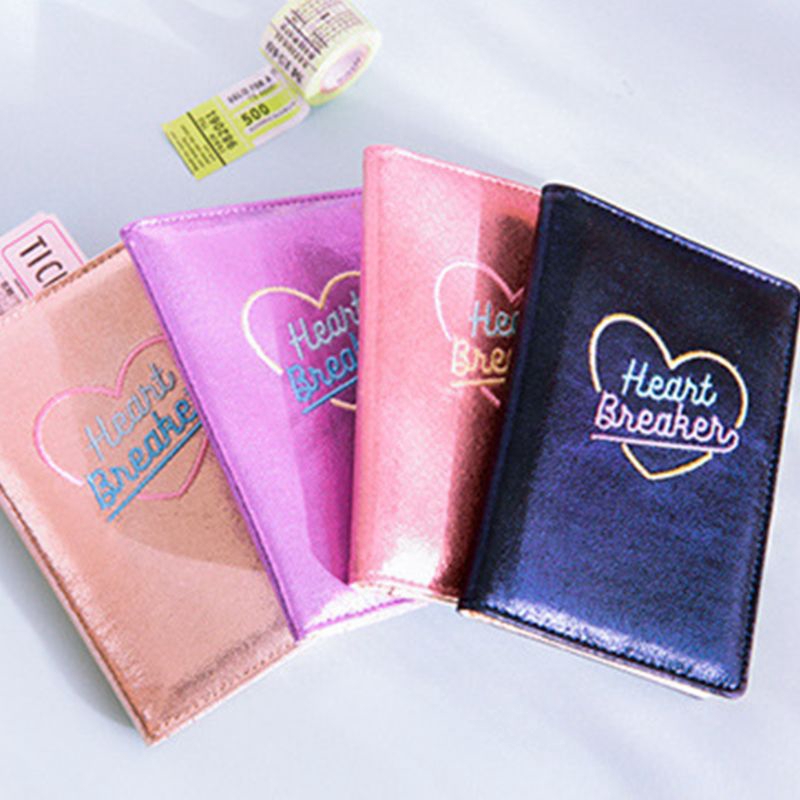 timetogether*Hologram Embroideried Travel Passport ID Card Cover Holder Case Protector Organizer