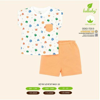 Lullaby bộ cộc tay cho bé ngày hè lullaby