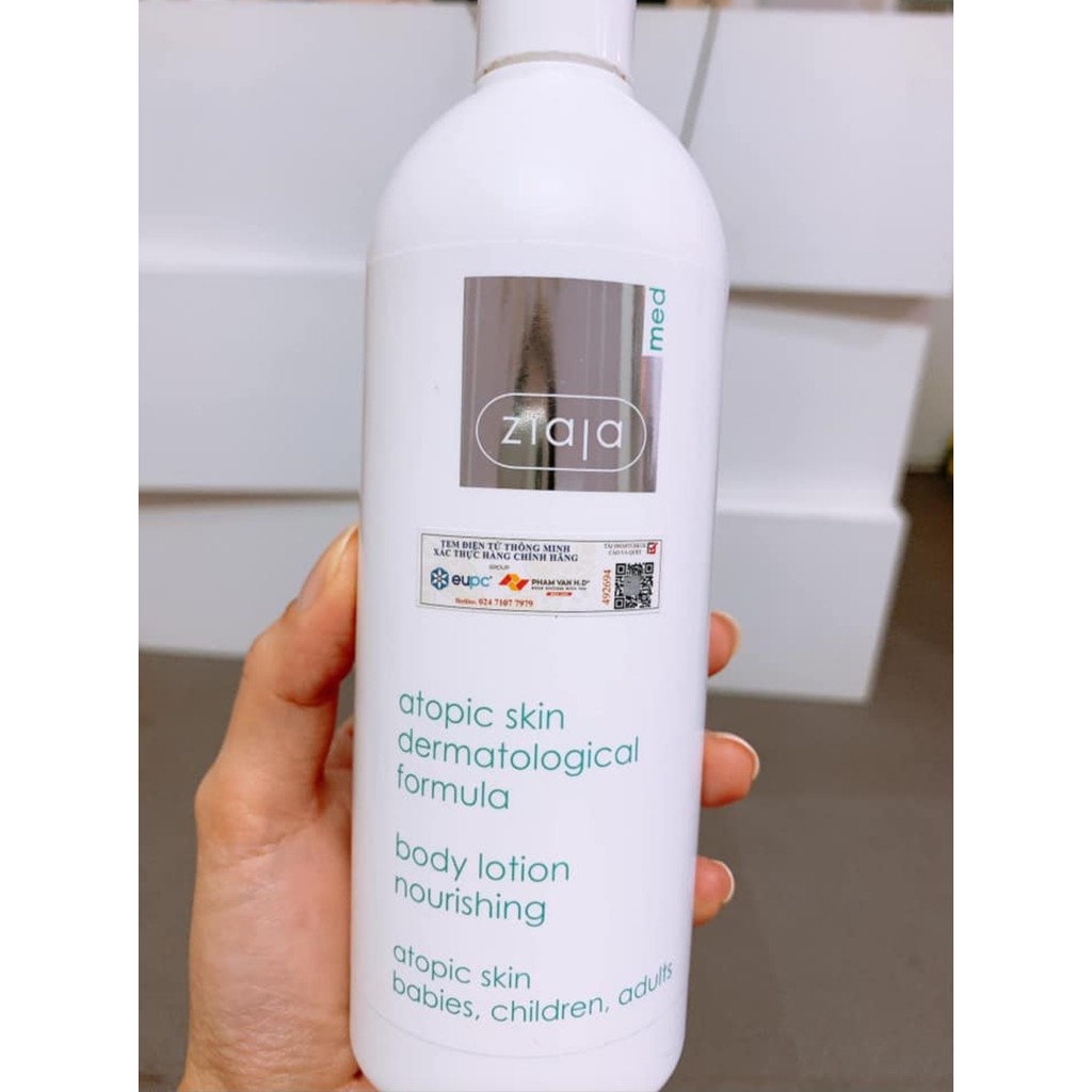 [CHÍNH HÃNG] Nhũ tương Ziaja Med Atopic Skin Dermatological Formula Body Lotion dưỡng ẩm và làm mềm da 400ml | BigBuy360 - bigbuy360.vn