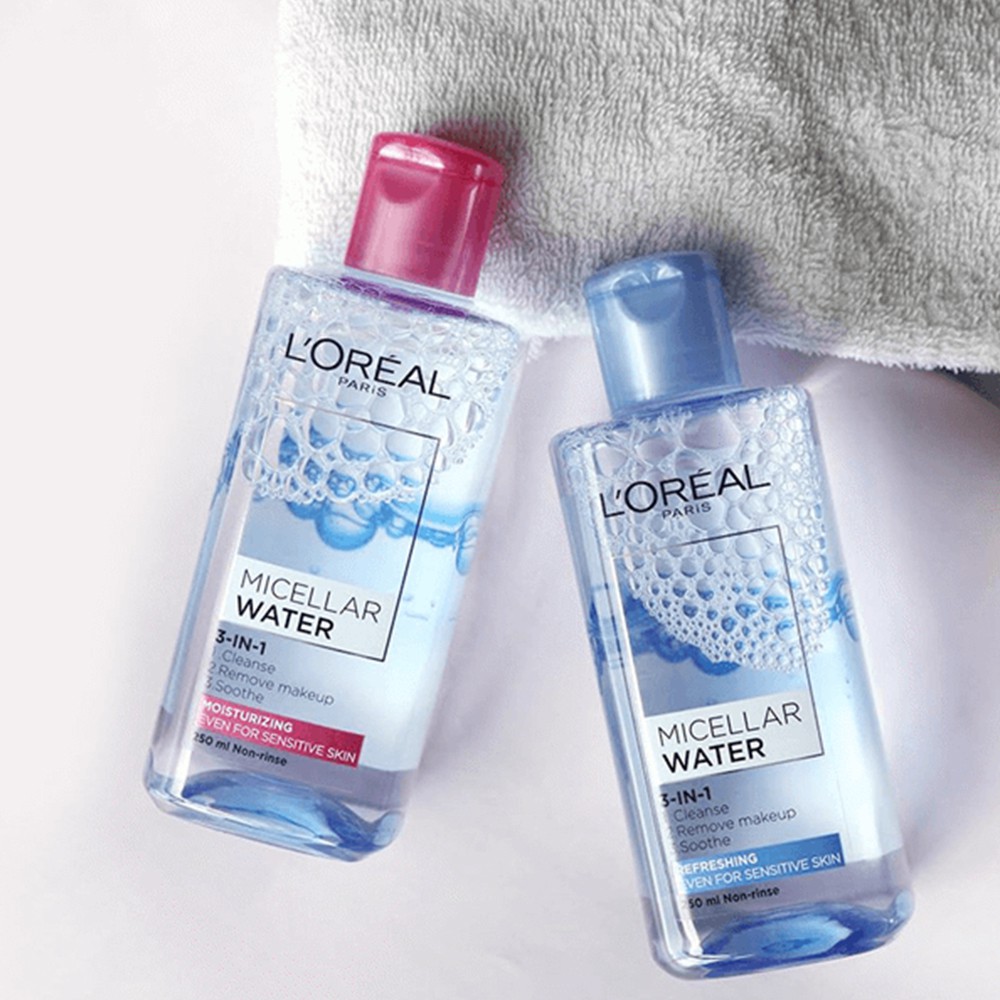 Nước tẩy trang Loreal Micellar Water 3in1 chai 400ml