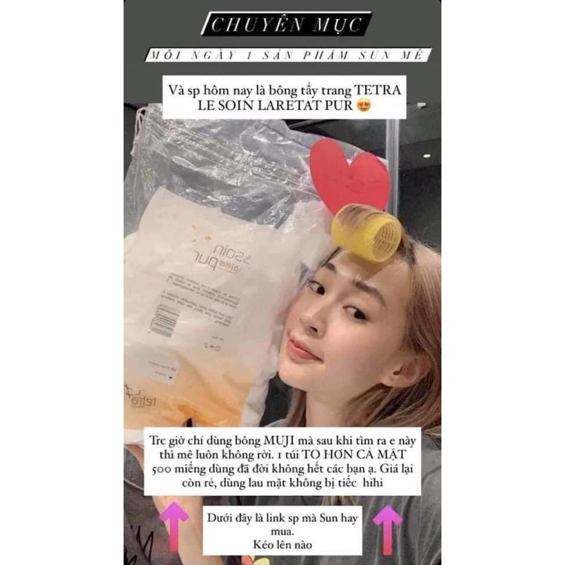 Bông tẩy trang Tetra