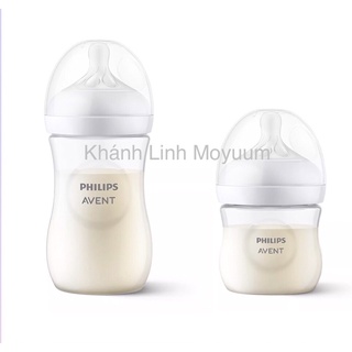 Bình sữa avent nature nhựa bpa 125ml/260ml/330ml tách set