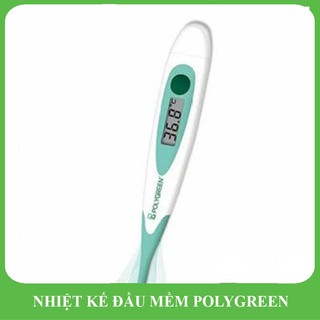 Nhiệt kế điện tử đầu mềm dành cho bé polygreen | nhập khẩu trực tiếp từ đức