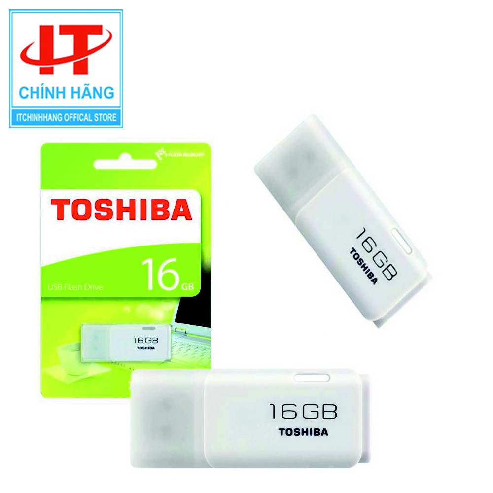 - USB Toshiba 16GB 2.0 TransMemory ( xanh / trắng)