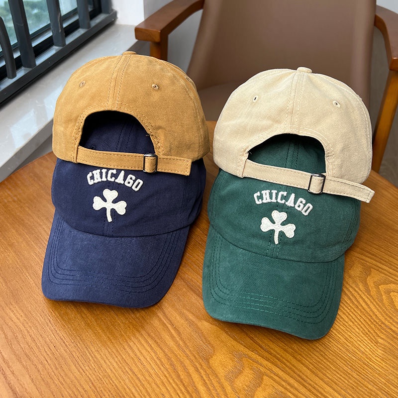 Nón Lưỡi Trai Mềm Thêu Chữ Cá Tính Theo Phong Cách Hàn Quốc