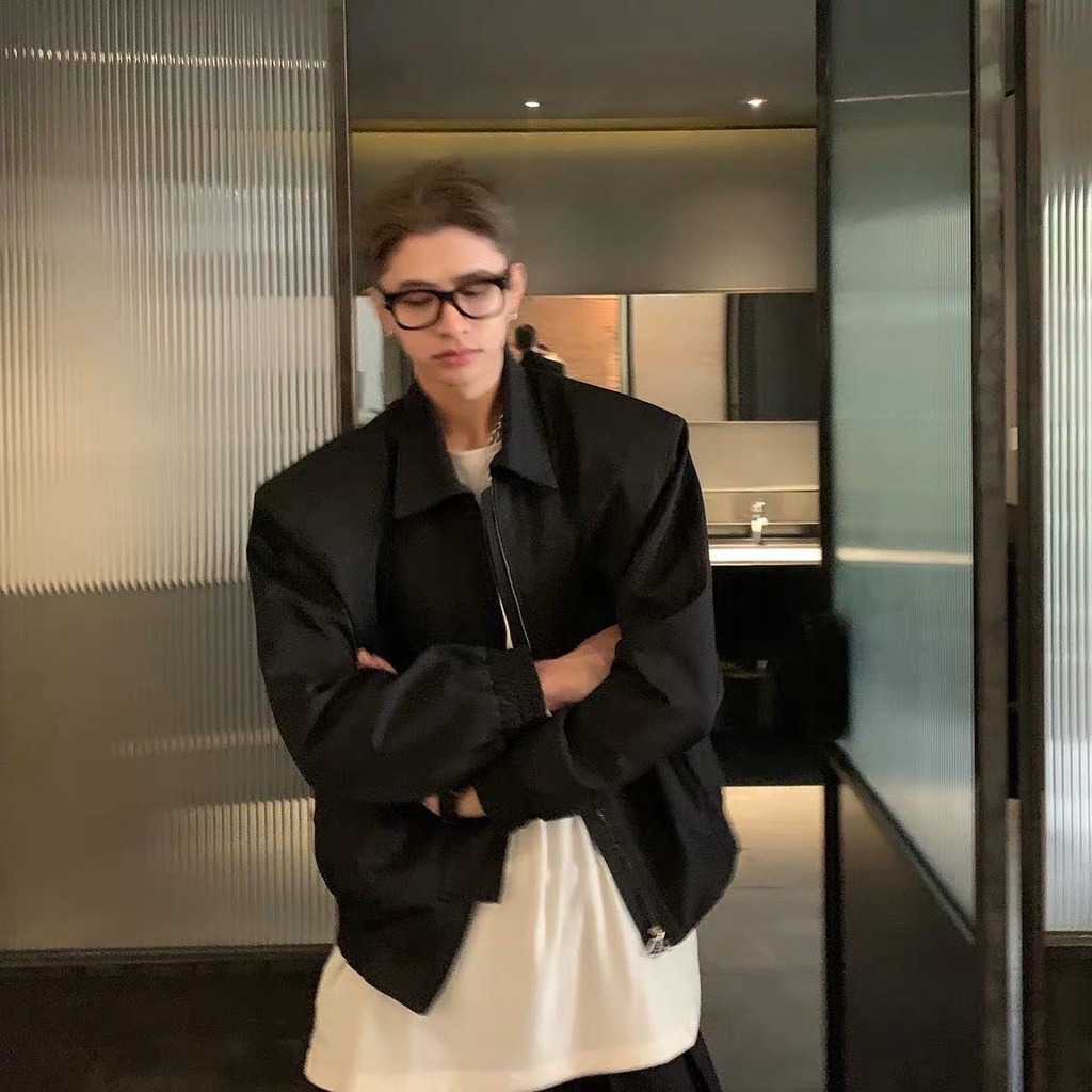 Áo Khoác Dáng Rộng Thời Trang Mùa Thu Phong Cách Hàn Quốc Cho Nam Giới