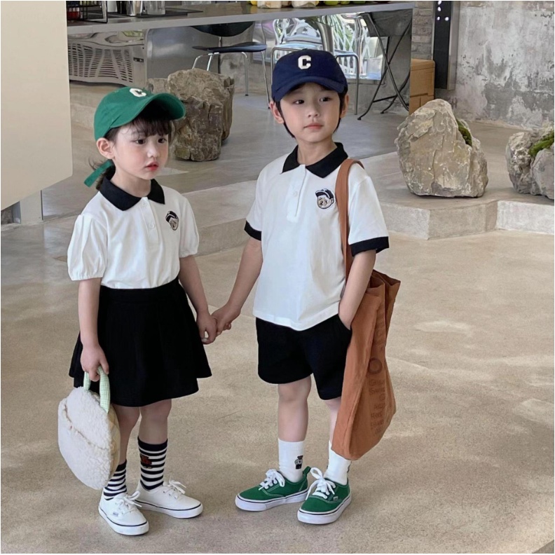 Set Polo ngắn tay học sinh cho bé S924 [Form nhỏ hơn 1 size]