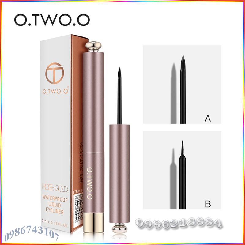 Bút kẻ mắt dạng nước O.TWO.O Rose Gold Waterproof Liquid Eyeliner ARE2