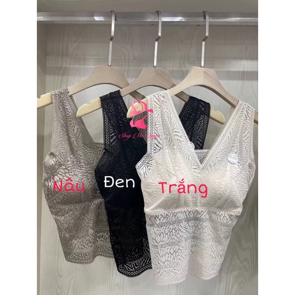 Áo bra ren nữ bản to kèm mút ngực, chất liệu ren mềm mịn cao cấp tôn dáng cho nàng