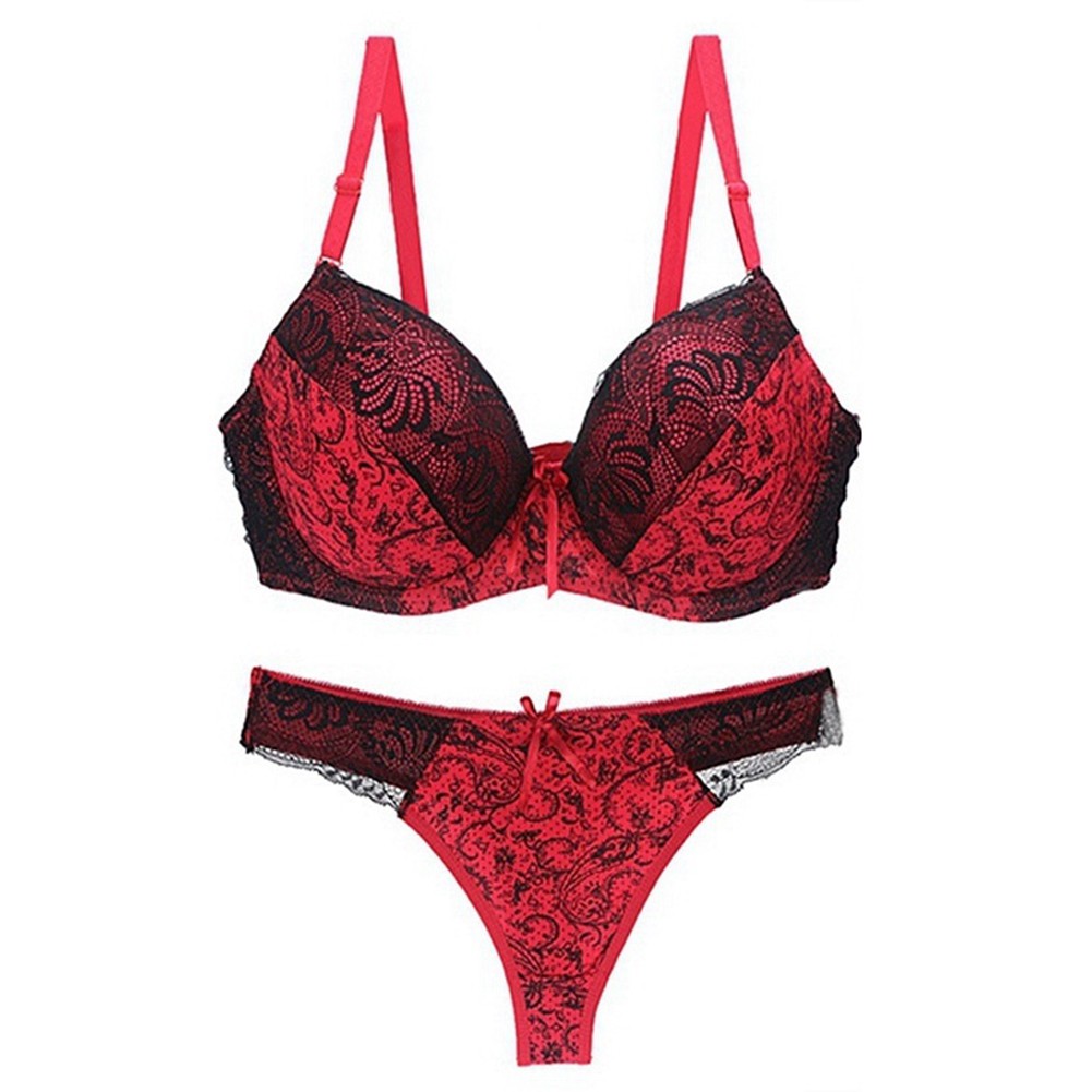 (Hàng Mới Về) Set 2 Món Gồm Áo Lót Nâng Ngực Kèm Quần Lọt Khe Quyến Rũ Dành Cho Nữ | BigBuy360 - bigbuy360.vn