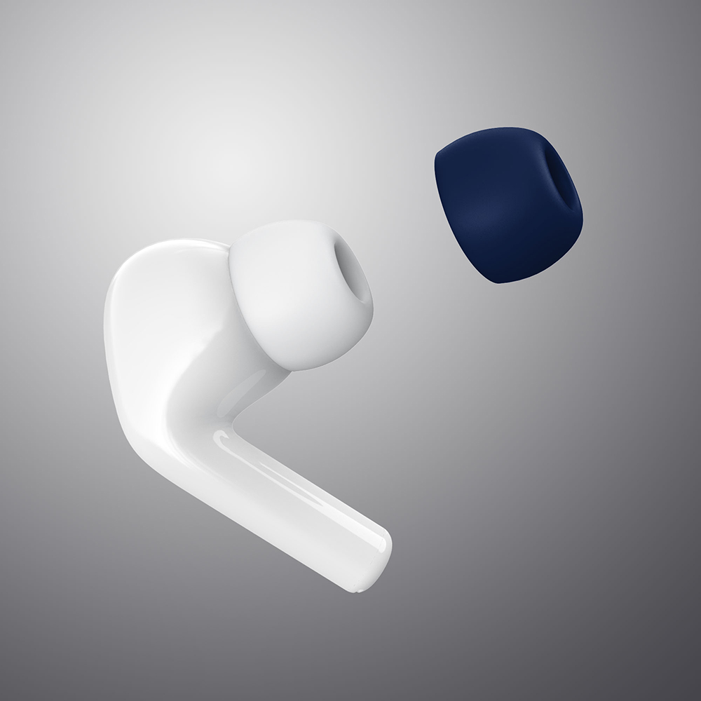 1 Cặp Đệm Tai Nghe Thay Thế Bằng Silicone Mềm Nhiều Màu Sắc  For Airpods Pro