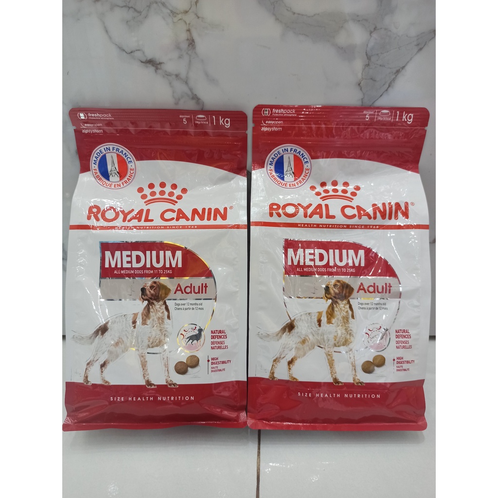 THỨC ĂN HẠT CHO CHÓ TRƯỞNG THÀNH ROYAL CANIN MEDIUM ADULT 1KG