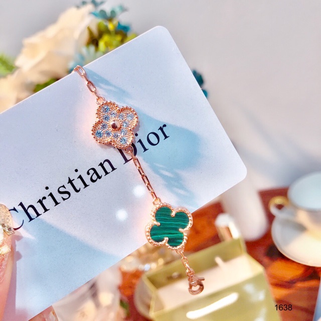 🌟Vòng tay V@n Cleef & Arpels fullbox bạc S925