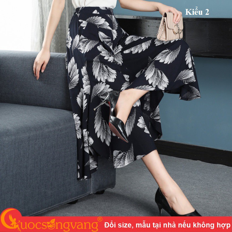 Quần ống rộng nữ quần cullottes lửng GLQ153 Cuocsongvang | BigBuy360 - bigbuy360.vn