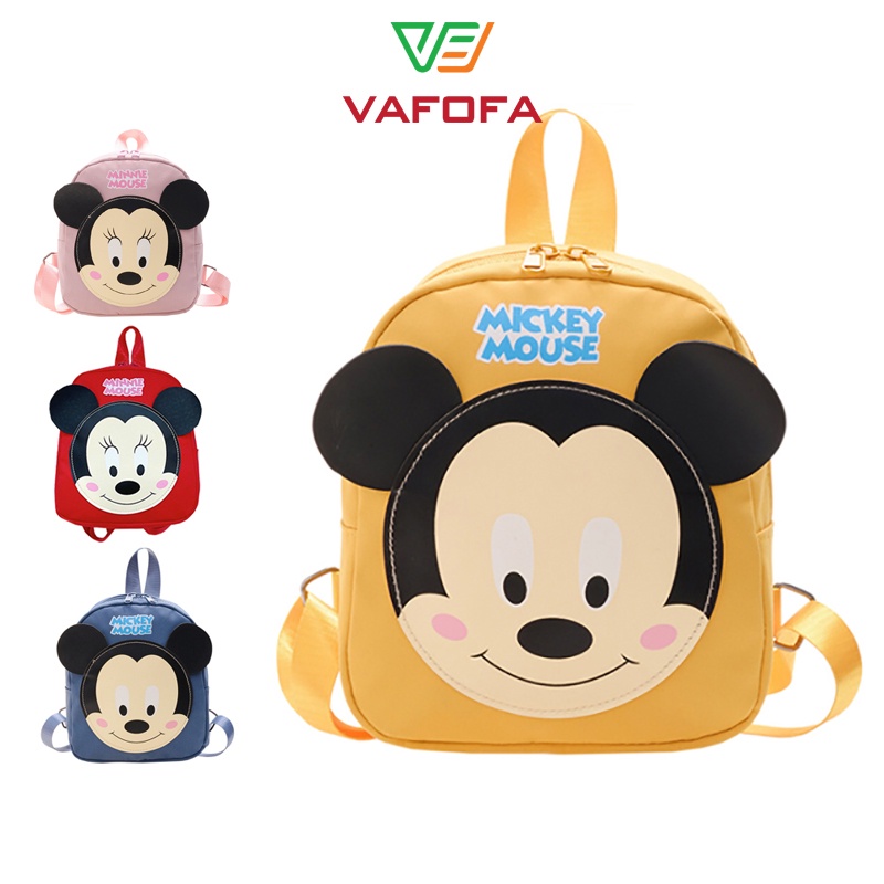 Balo cho bé mầm non mẫu giáo đi nhà trẻ  ba lô trẻ em họa tiết Mickey Mouse VAFOFA - KGB032