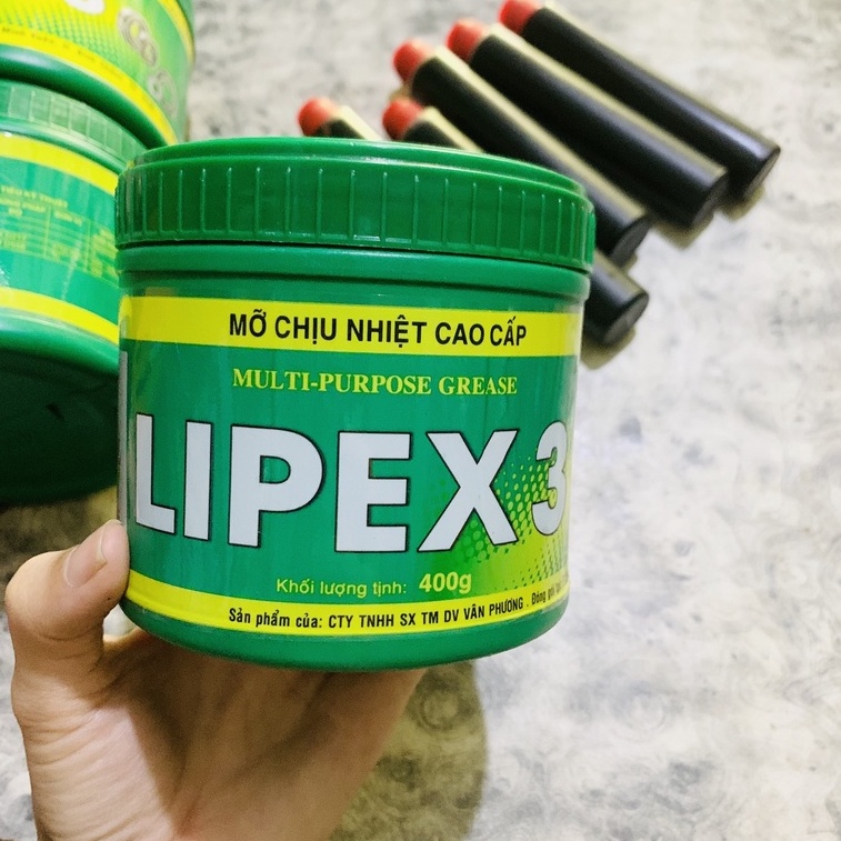 Mỡ bò chịu nhiệt cao cấp LIPEX 3 - loại 450gr