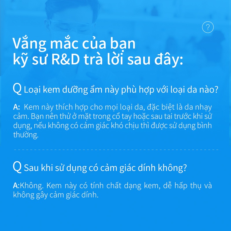 Kem Dưỡng Ẩm Chăm Sóc Da Hai Đầu 50g Tiện Dụng