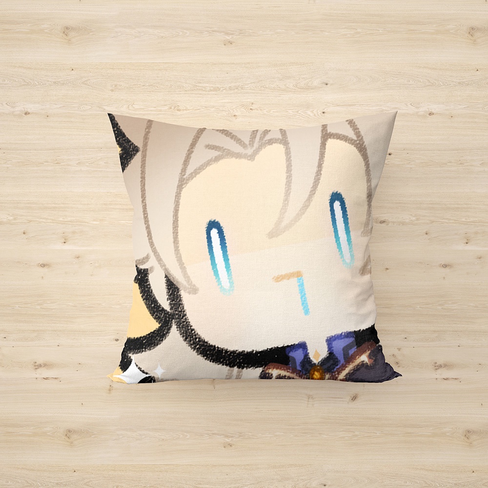 Gối in hình GENSHIN IMPACT ver THÈM NHỎ DÃI anime chibi xinh xắn tiện lợi chất đẹp
