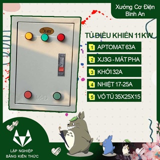 Tủ điều khiển bảo vệ động cơ 3 pha 11KW CHINT chống đảo pha