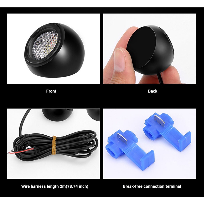 BLALION Đèn LED phụ trợ 12V chống thấm nước làm đèn lùi đèn lái ô tô