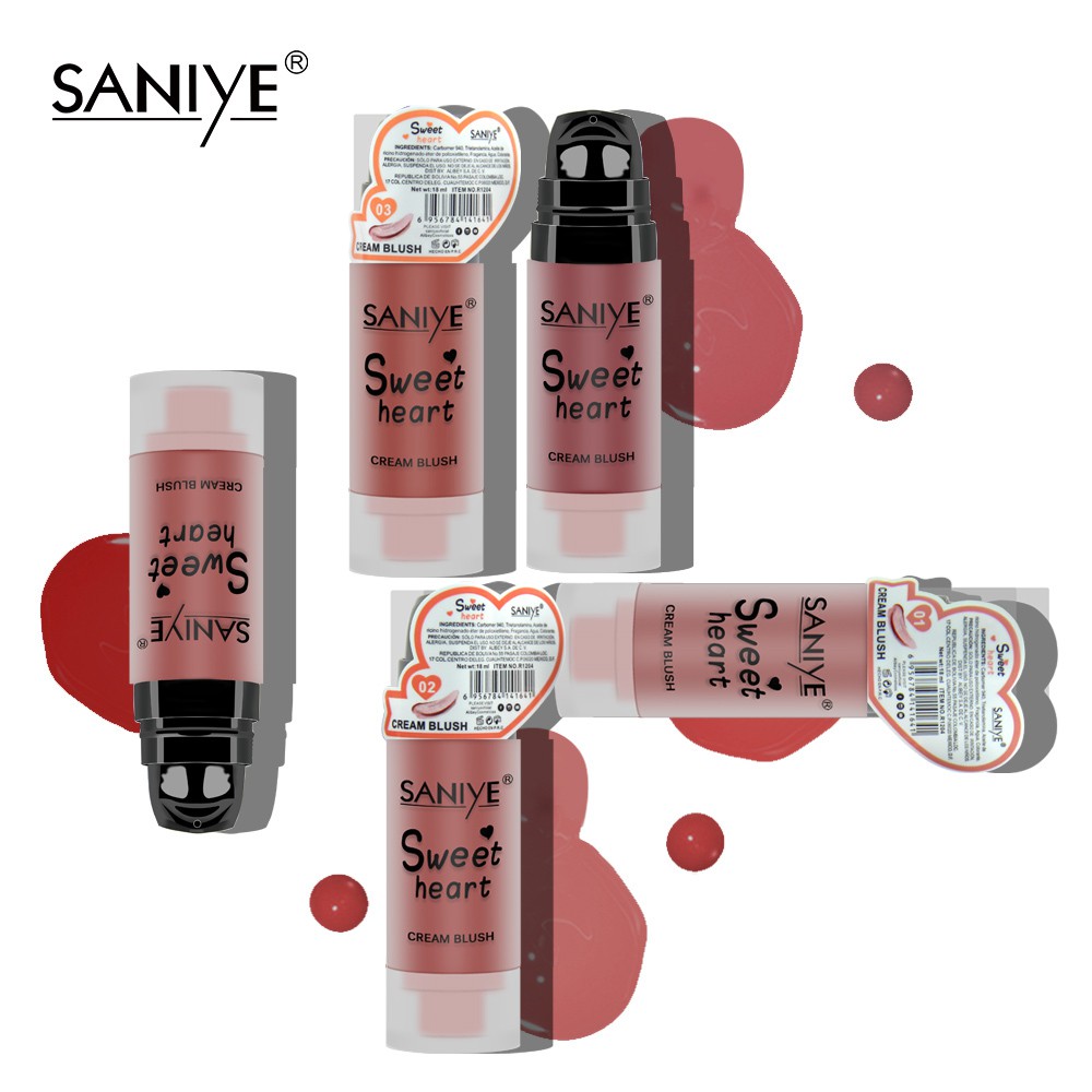 SANIYE Má hồng dạng lỏng kháng nước dưỡng ẩm làm sáng màu da lâu trôi R1204 | BigBuy360 - bigbuy360.vn