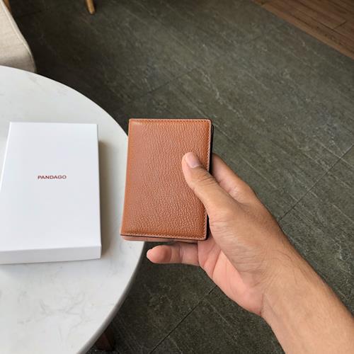 Ví Da Nam PANDAGO Mini 04 Da Dê Alran bỏ túi thời trang cao cấp nhỏ gọn