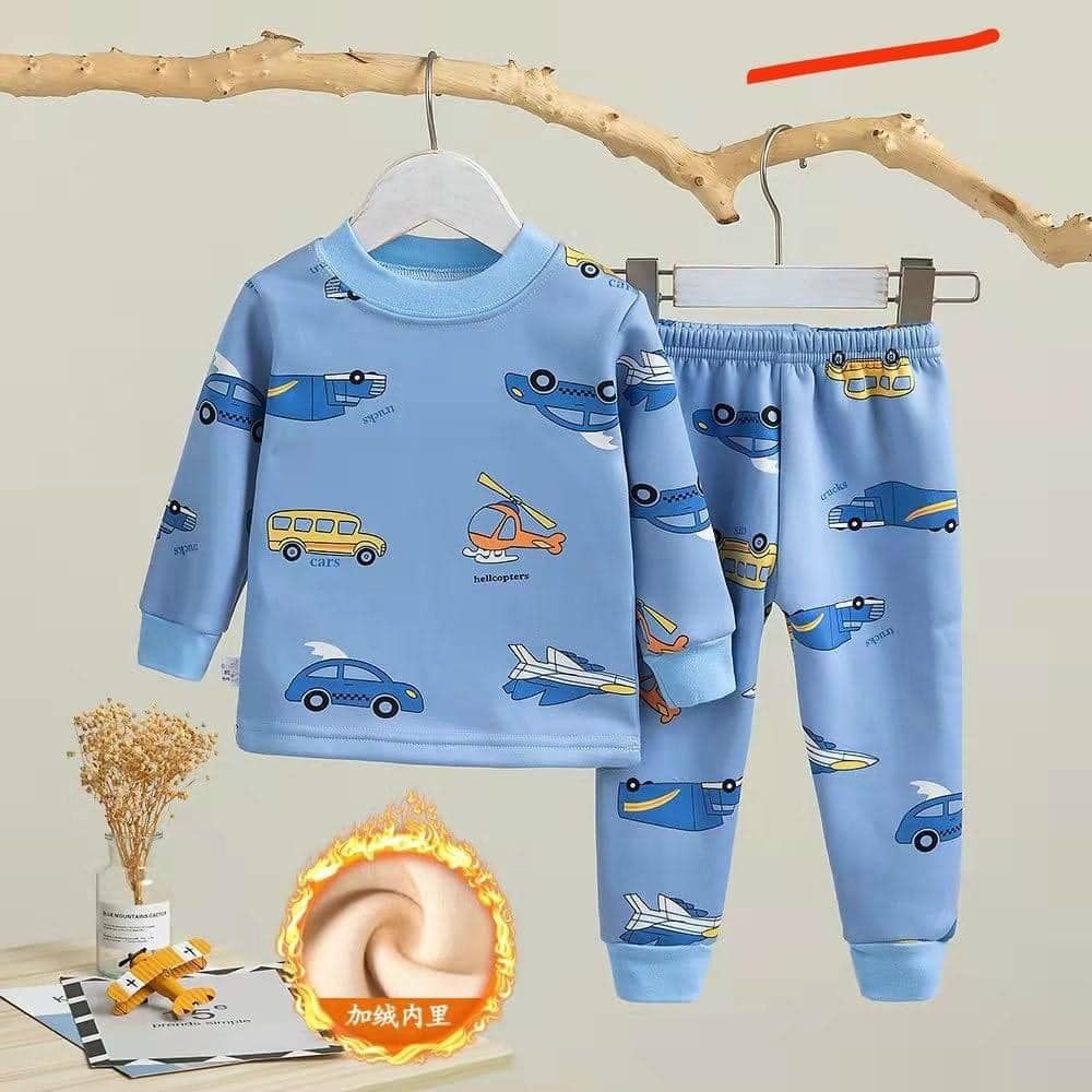 Bộ Nỉ Dài Tay Size Đại Cho Bé Trai Bé Gái Thu Đông Nhiều Họa Tiết Đáng Yêu 14-23kg