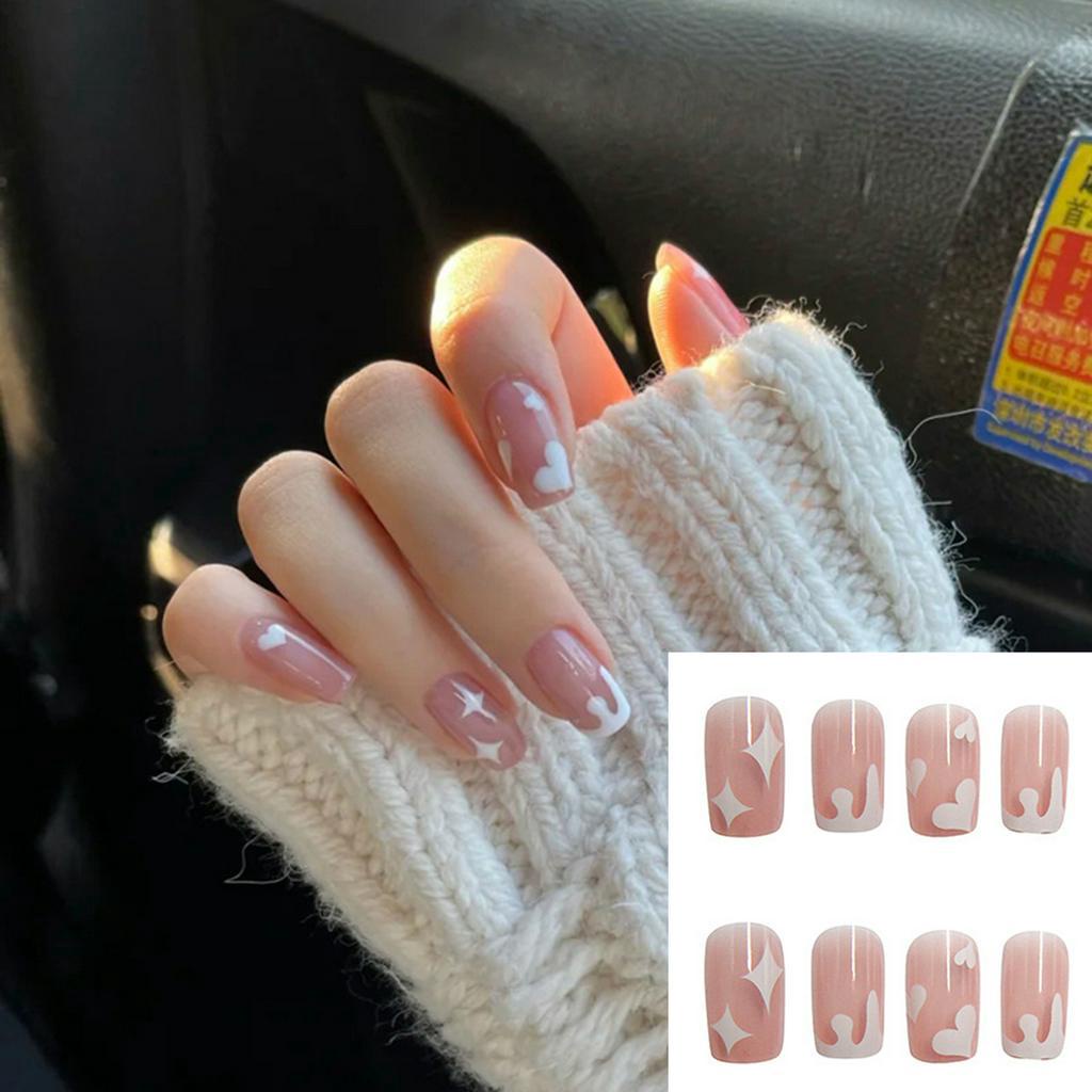 [Hàng mới về] Hộp 24 móng tay giả trang trí nghệ thuật thời trang cho nữ