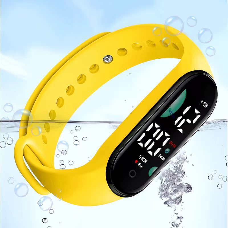 Đồng Hồ Thể Thao Điện Tử Màn Hình Cảm Ứng LED M9 Bằng Silicone Dành Cho Nữ