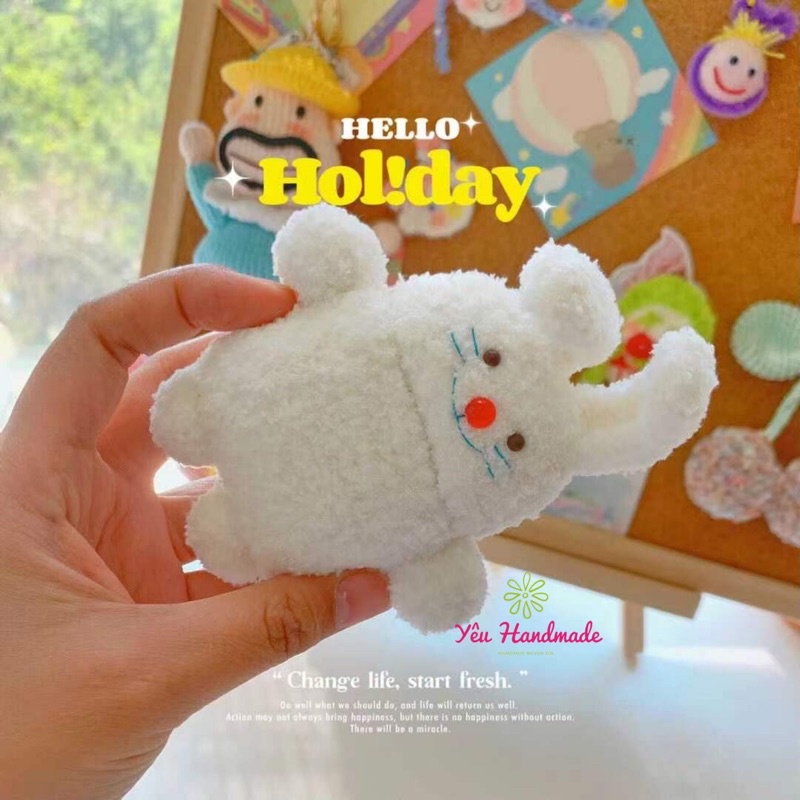 [Full 42 màu] Len bông xù sợi nhỏ Xiao Ke 3mm - Len xù Ruyi Bird đan móc thú len, áo, mũ không rụng lông