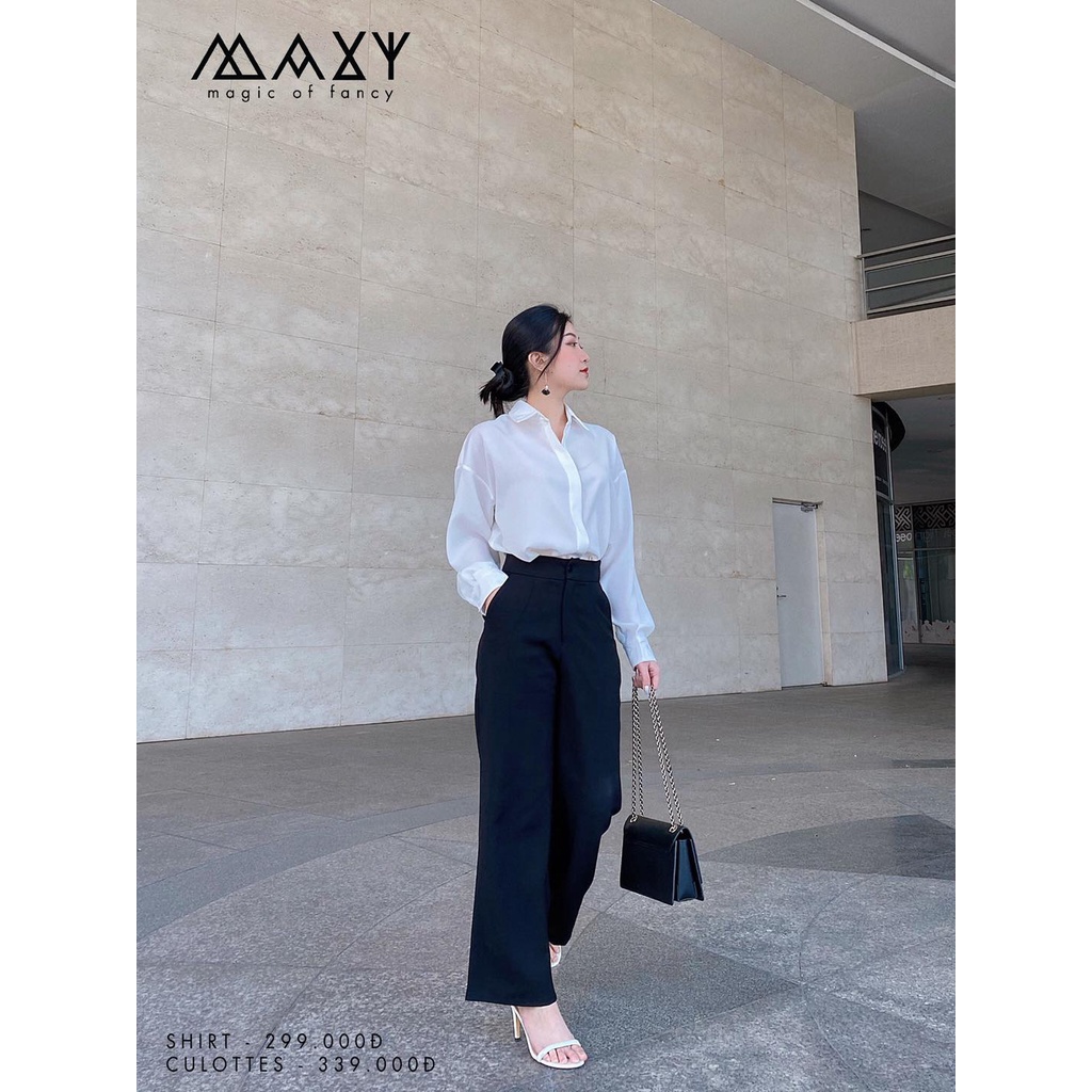 Quần nữ ống rộng suông dài long culottes Maxy Workshop