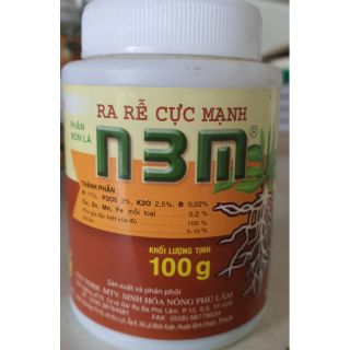 Phân bón lá kích rễ N3M ích thích ra rễ cho cây ăn trái,cây công nghiệp,vườn ươm,... 100gr