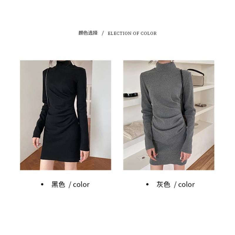 Đầm đen dáng ôm thời trang thu đông dành cho nữ